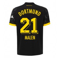 Dres Borussia Dortmund Donyell Malen #21 Gostujuci 2023-24 Kratak Rukav